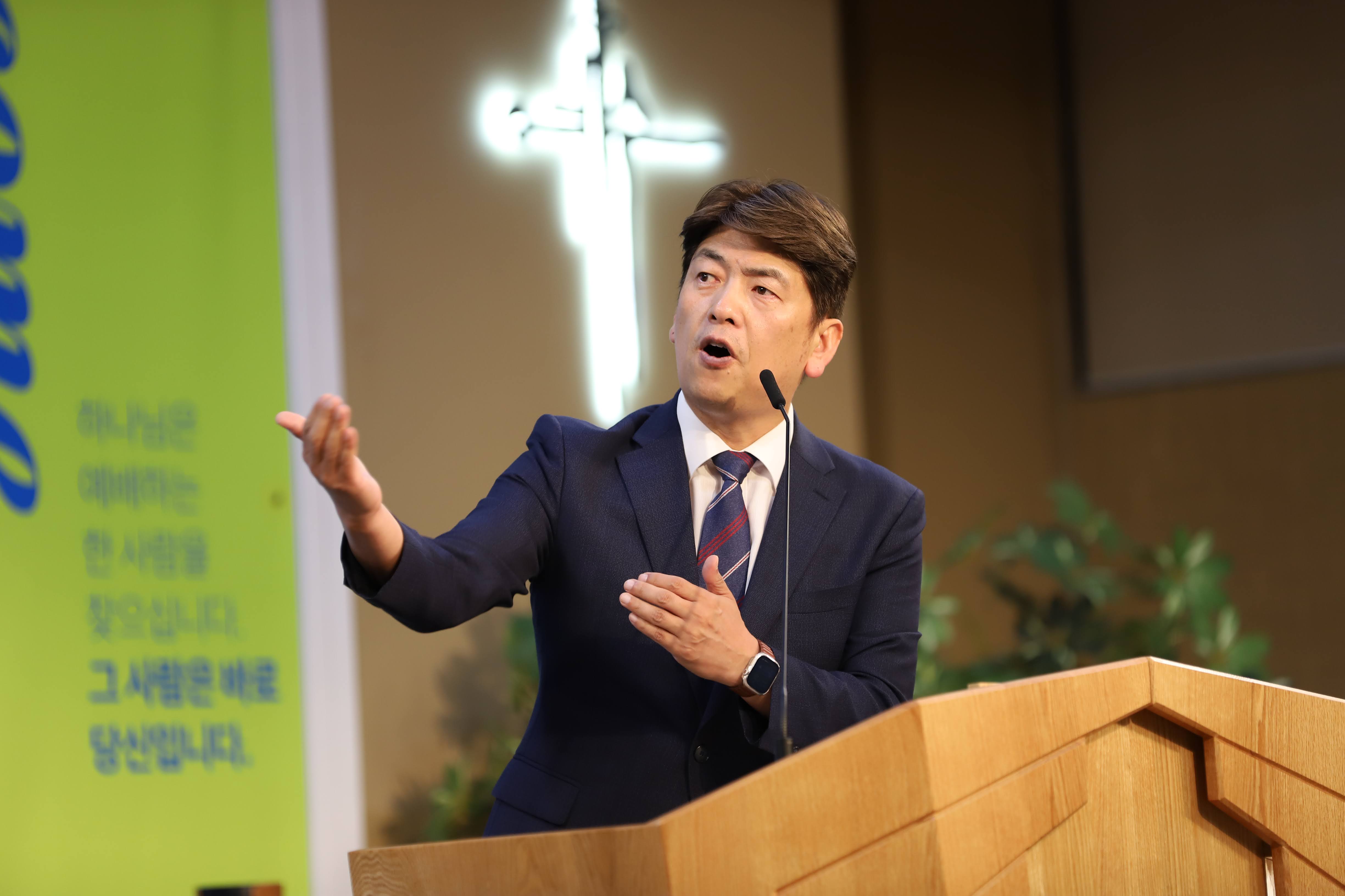 설교 또는 예배 장면